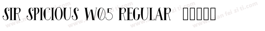 Sir Spicious W05 Regular字体转换
